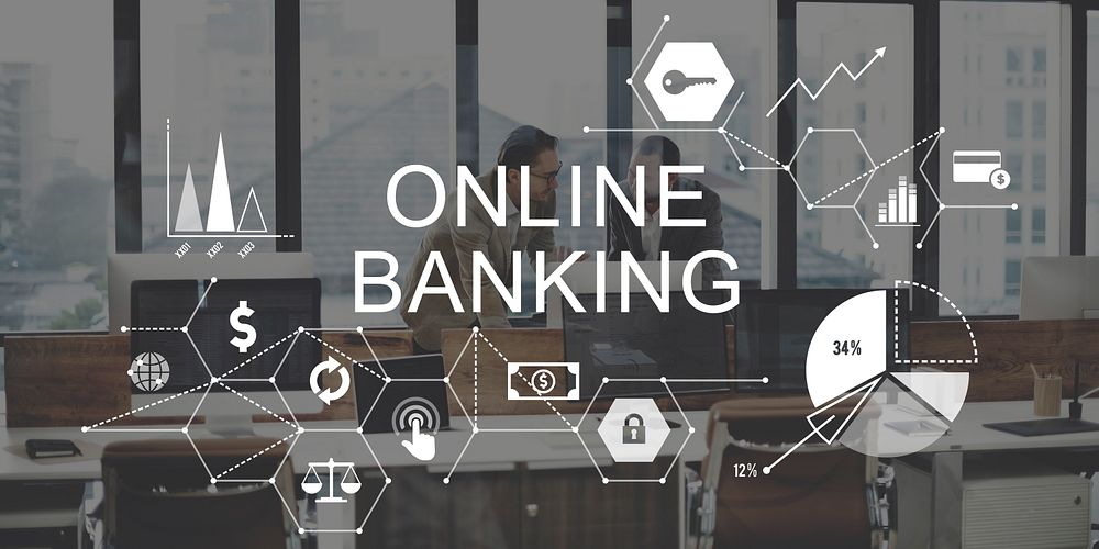 Online Banking Business Commercial Computing Concept