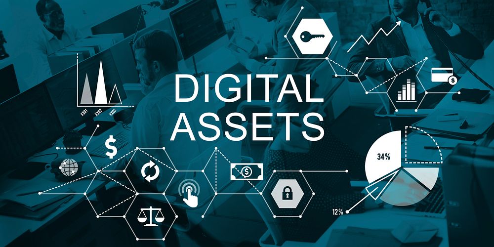 Digital Assets Business Management System Concept