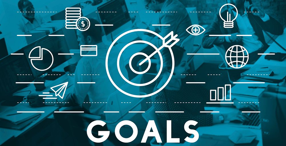 Bull's Eye Goal Mission Icon Graphics Concept
