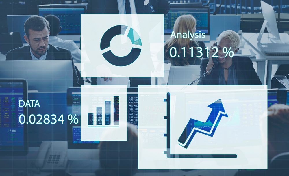 Analytics Report Status Information Analysis Chart Graph Concept