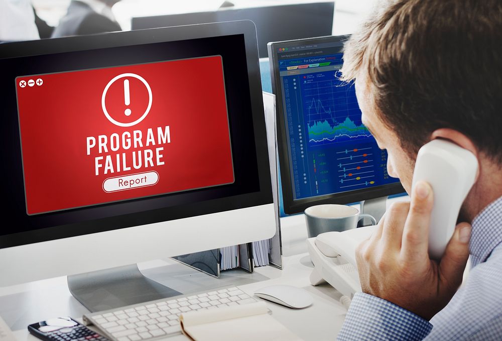 Program Failure Network Problem Technology Software Concept