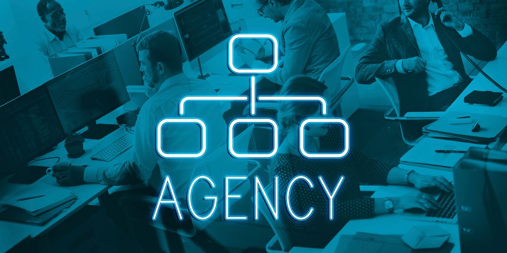 Agency Organization Chart Business Company Concept