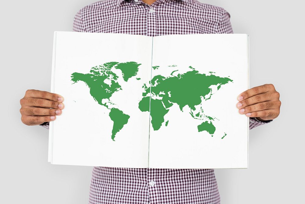 International Business World Map Icon