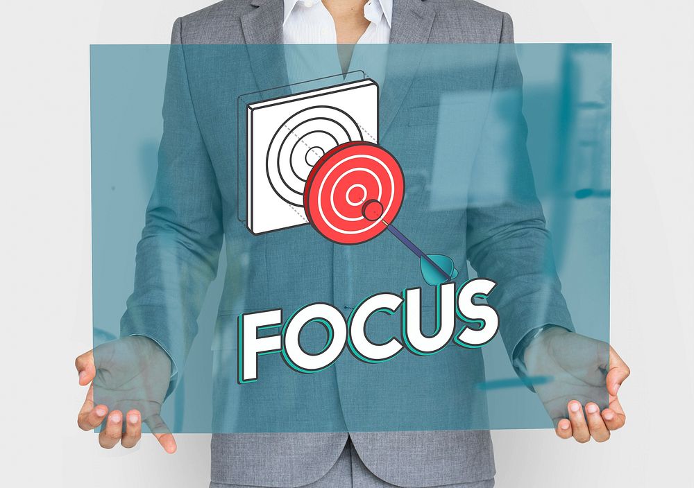 Goal focus aim sucess graphic