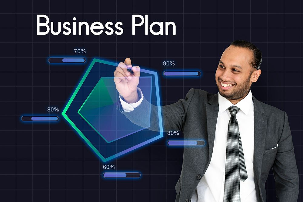 Startup Plan Business Goals Diagram