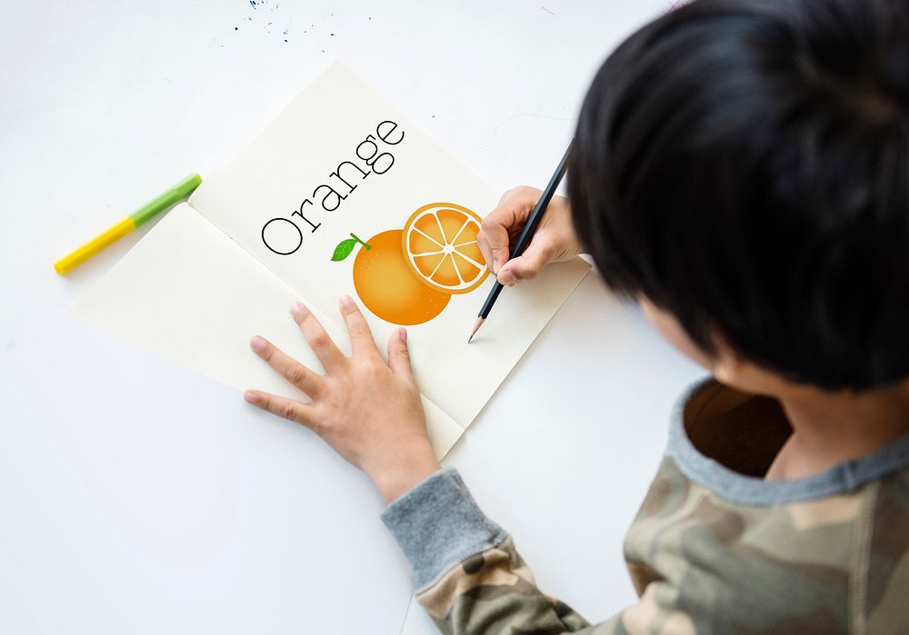 Illustration of vitamin nutritious orange healthy food