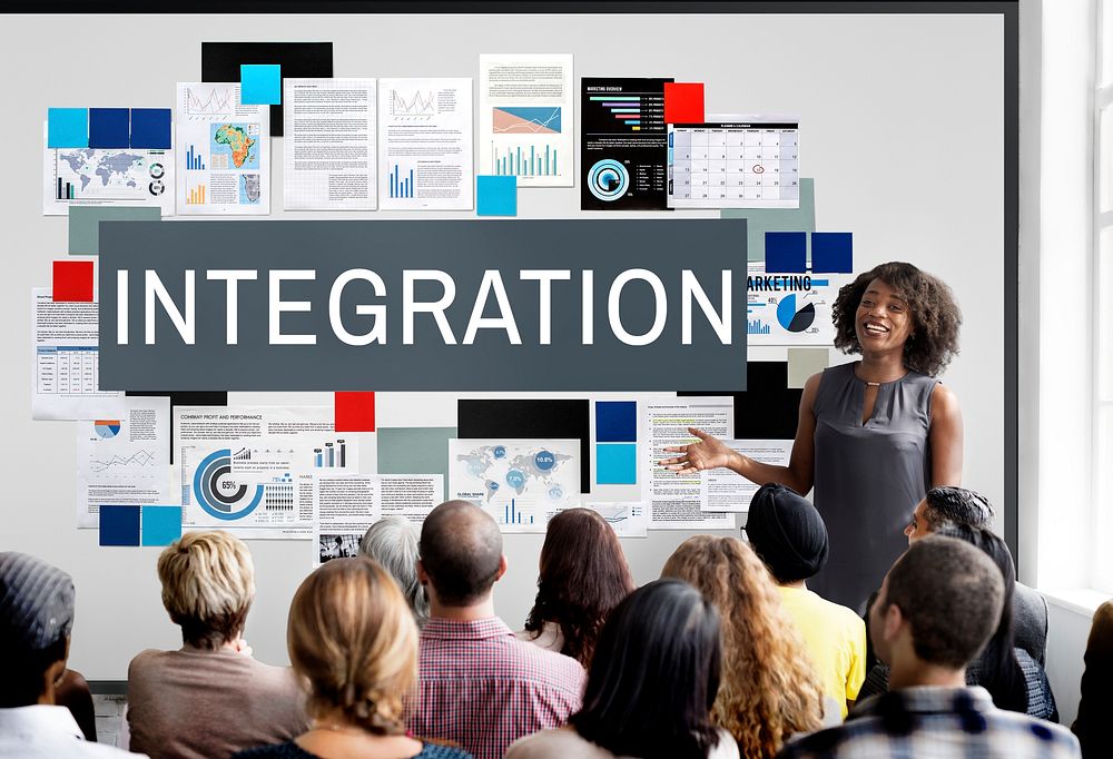 Integration Combine Blend Merge Togetherness Concept