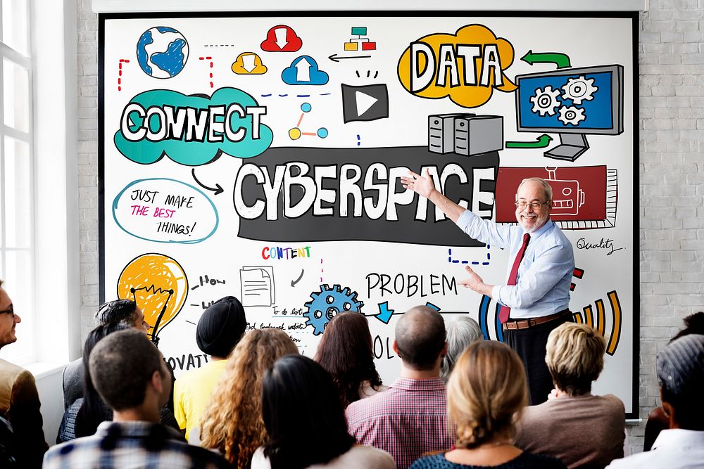 Cyberspace Internet Online Virtual Digital Technology Concept