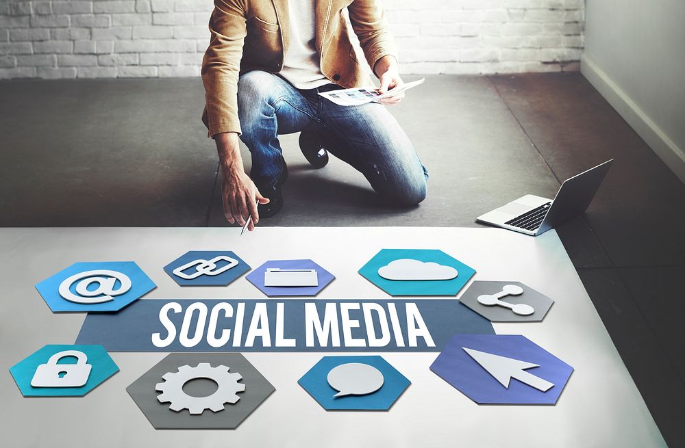 Social Media Technology Graphic Concept