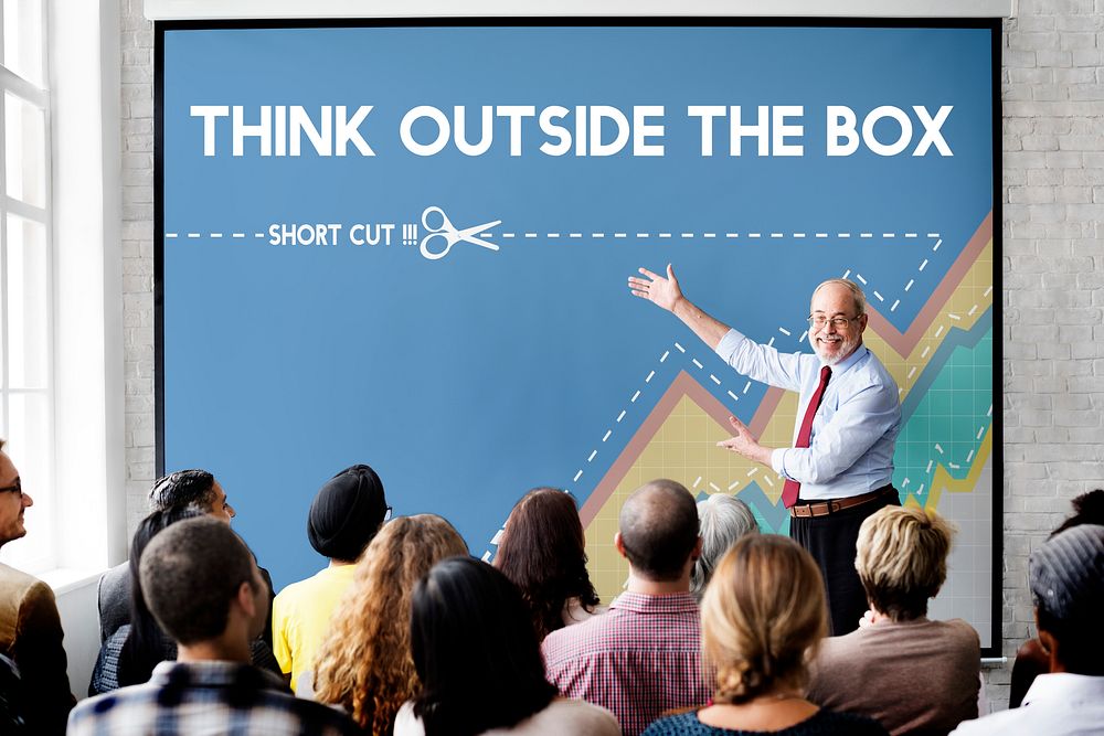 Think Outside Box Creativity Imagination Innovation