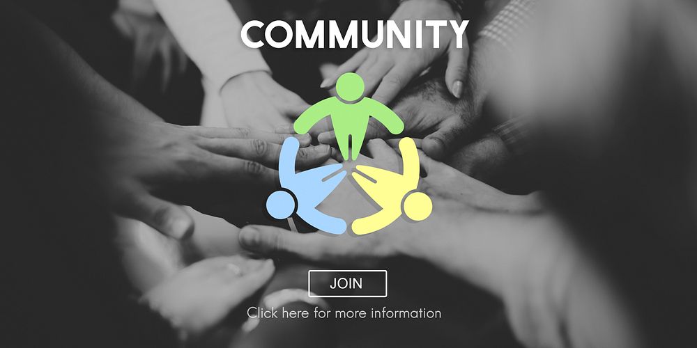 Community Connection Fellowship Network Concept