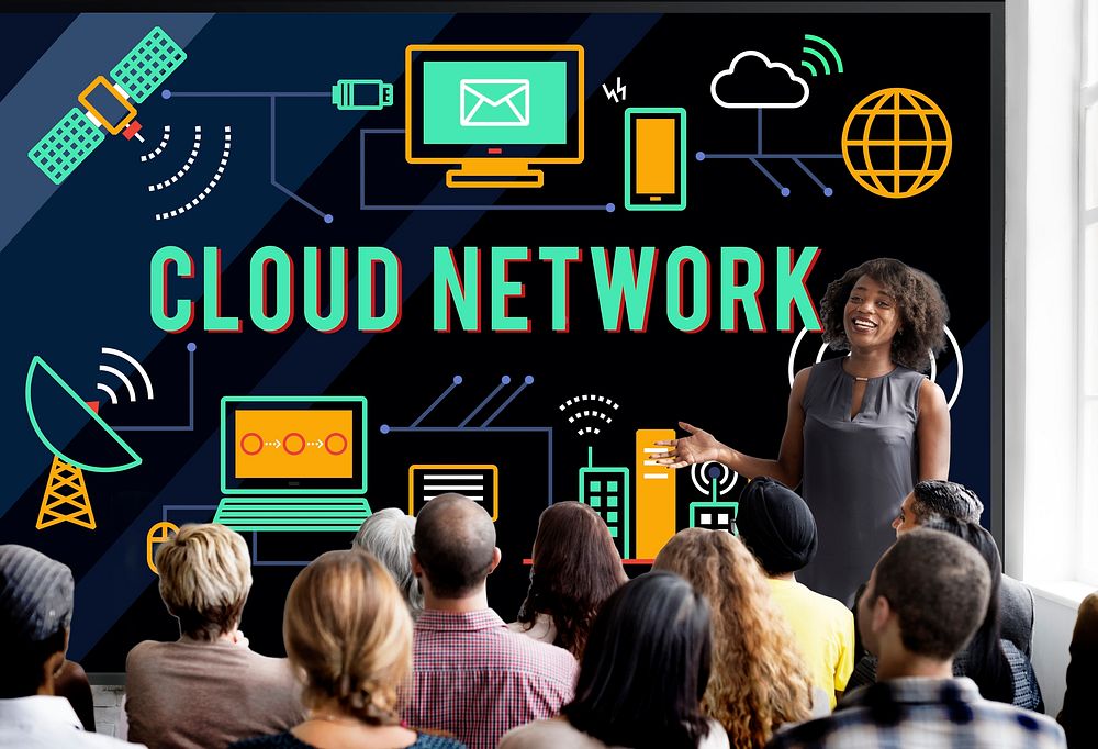 Cloud Network Computing Digital Data Storage Concept
