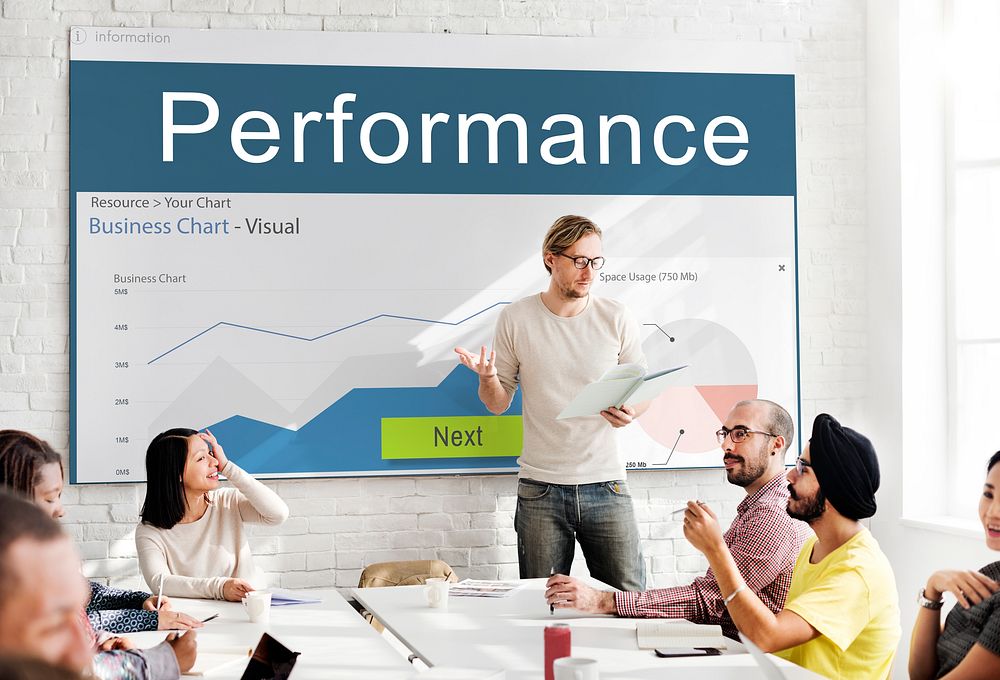 Information Performance Analysis Report Graphic Concept