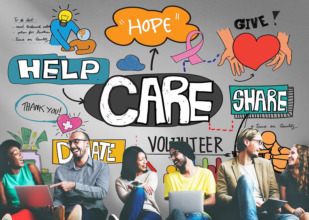 Care Donate Charity Protection Secured Concept