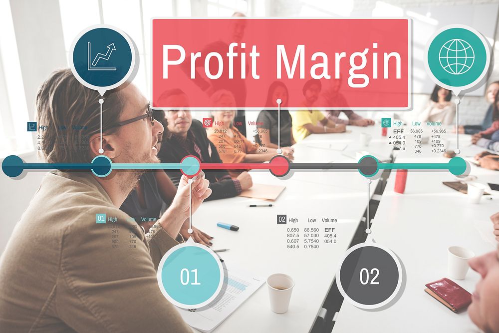 Profit Margin Finance Income Sales Revenue Accounting Concept