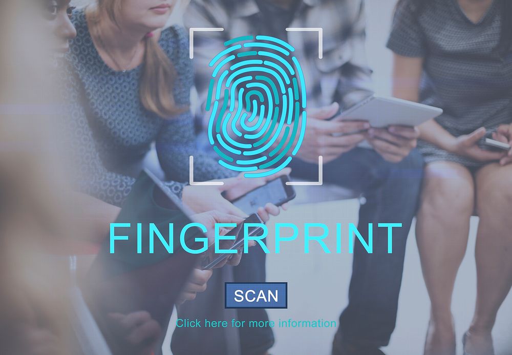 Fingerprint Technology Futuristic Coding Digital Concept