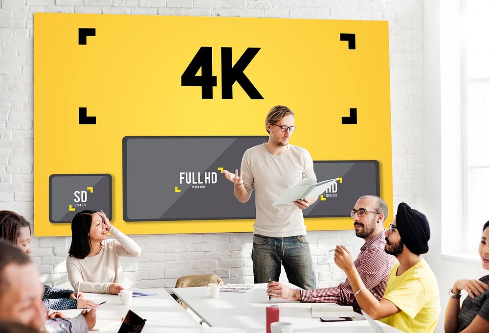4K Digital Entertainment Media Streaming Tv Concept