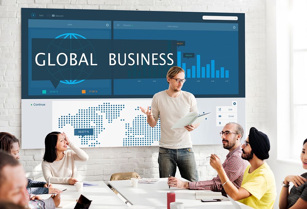 Economy Global Business Marketing Managment Concept