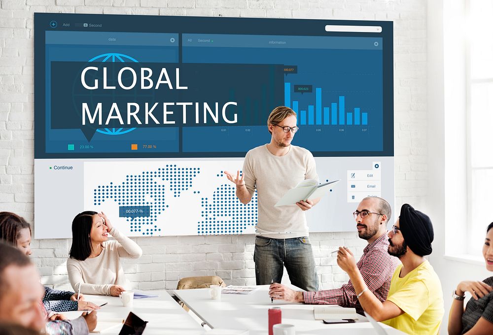 Economy Global Business Marketing Managment Concept