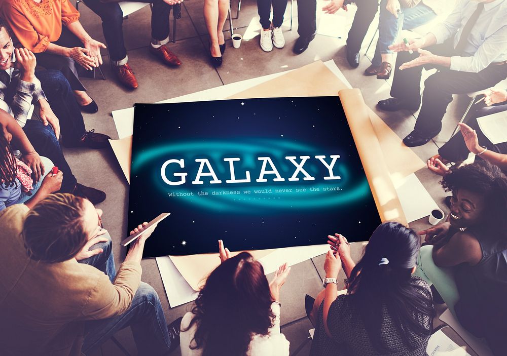 Galaxy Astronomy Business Education Graphic Concept