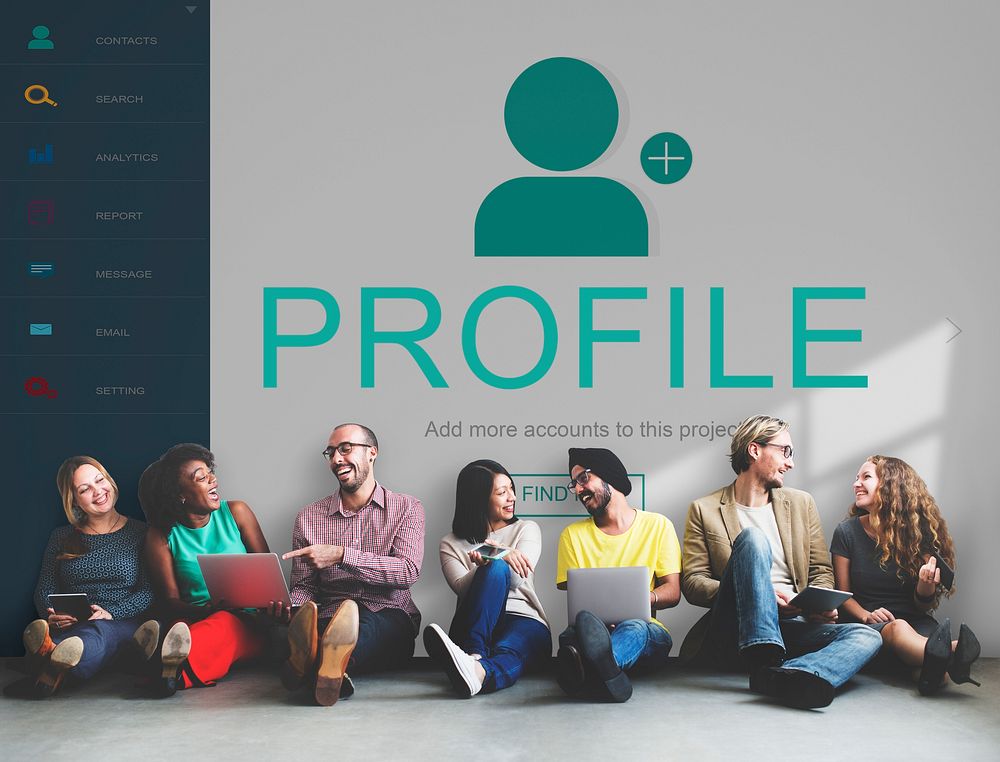 User Account Profile Social Network Concept