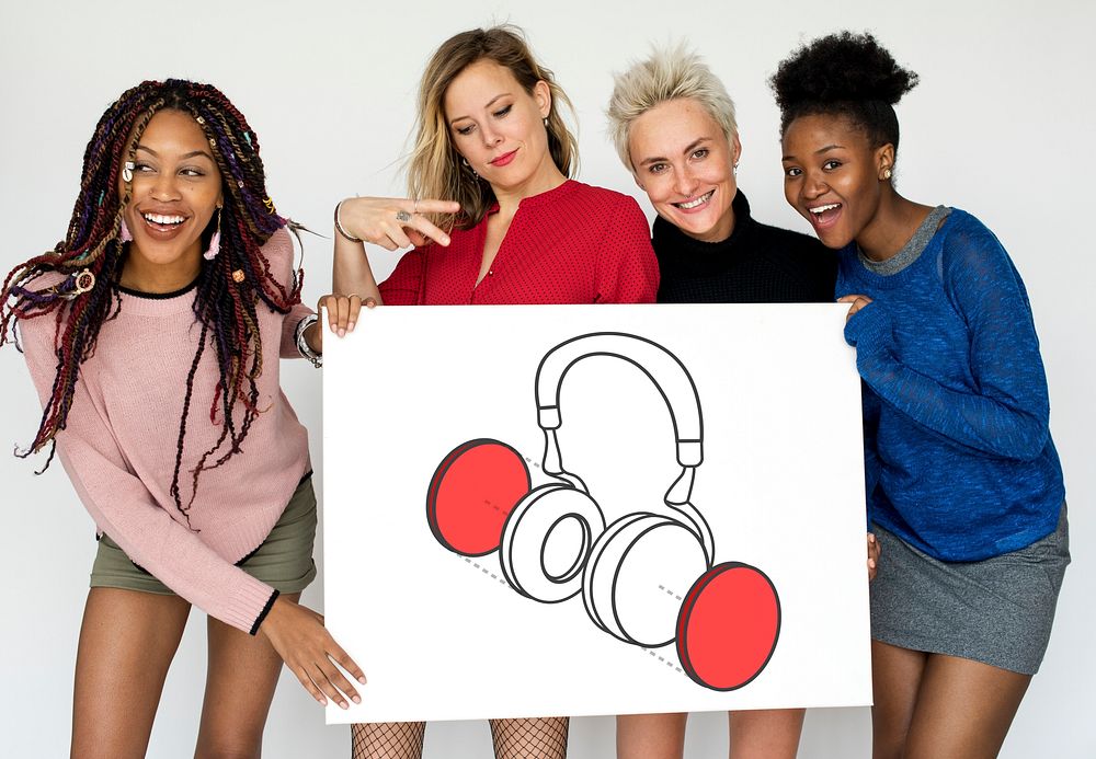 Earphone Headphone Listen Music Graphic
