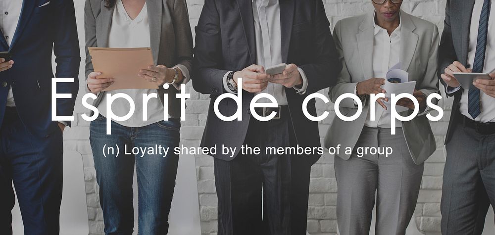 Esprit De Corps Group Loyalty People Graphic Concept