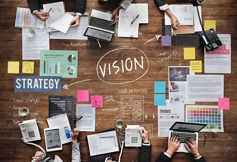 Vision Inspiration Motivation Objective Planning Concept