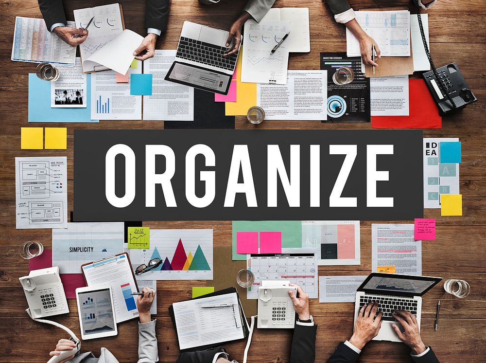 Organize Notice Project Schdule Style Vision Concept