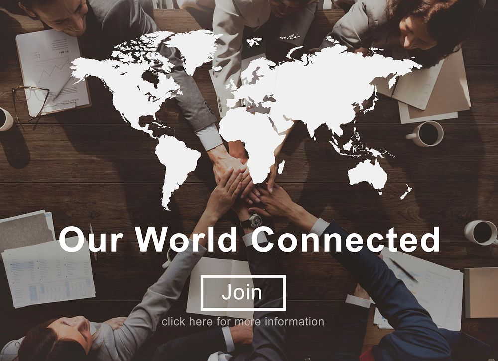 Our World Connected Social Networking Interconnection Concept