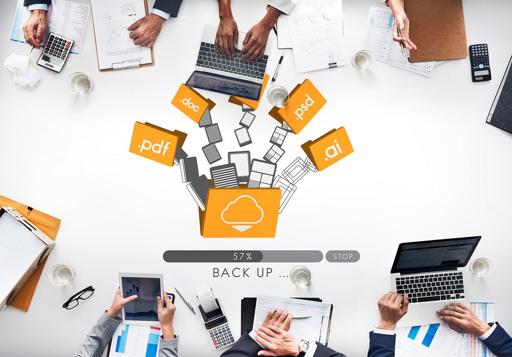 Cloud Networking Computing Back Up Concept