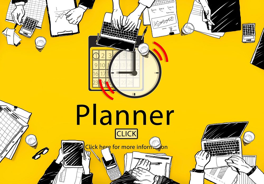 PLanner Schedule Notice Concept
