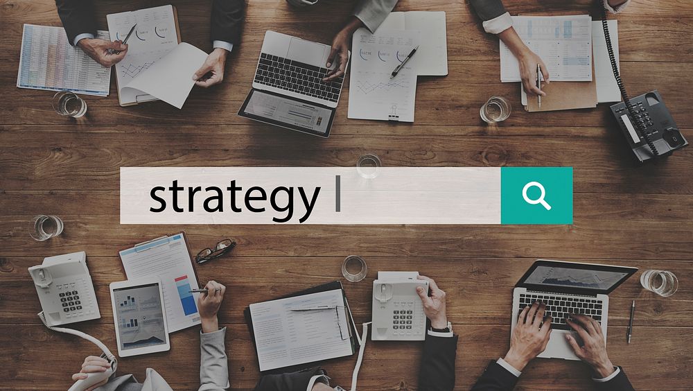 Strategy Solution Planning Business Success Target Concept