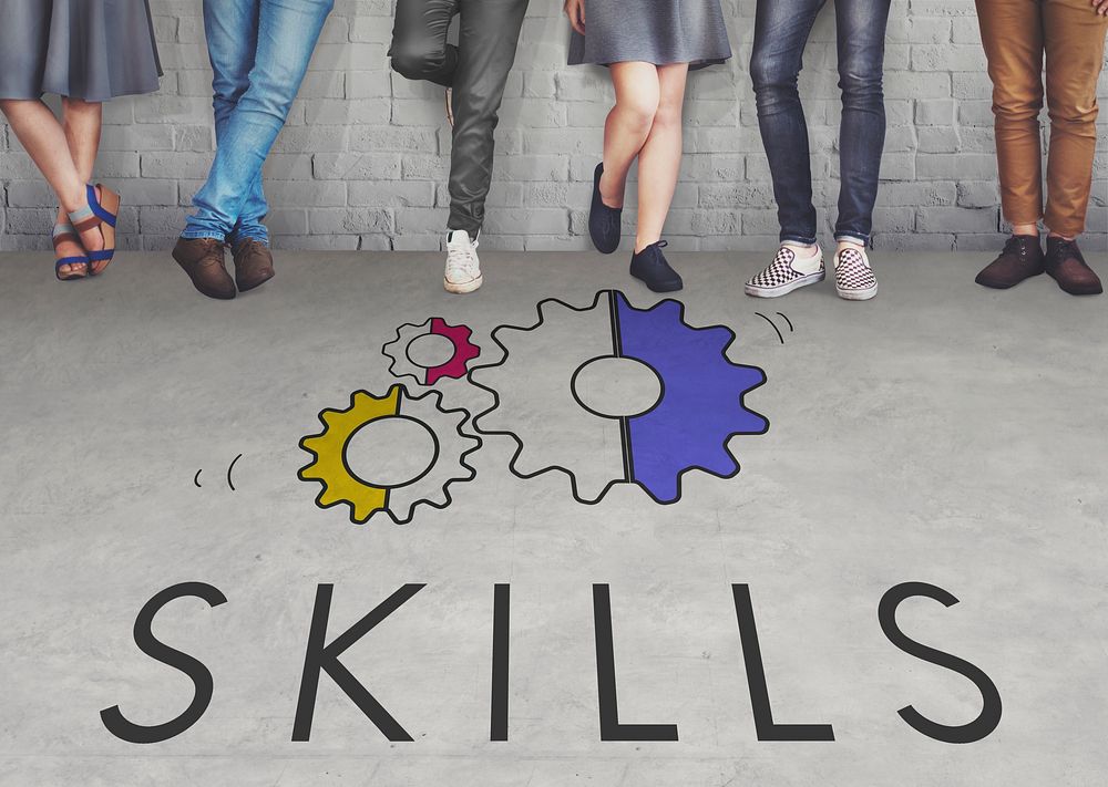 Skills Work Training Imrove Concept
