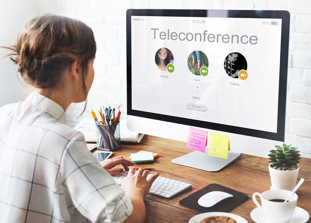Conference Call Network Communication Concept