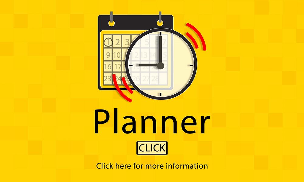 PLanner Schedule Notice Concept