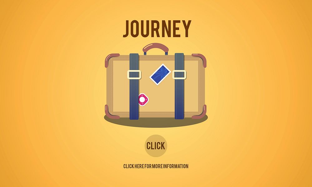 Holiday Travel Trip Journey Bag Symbol Concept