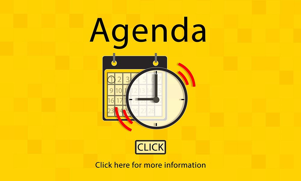 Agenda Appointment Activity Plan Concept