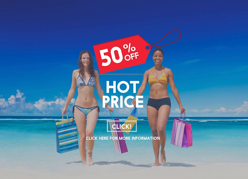 Hot Price Big Sale Deduction Advertisement Retail Concept