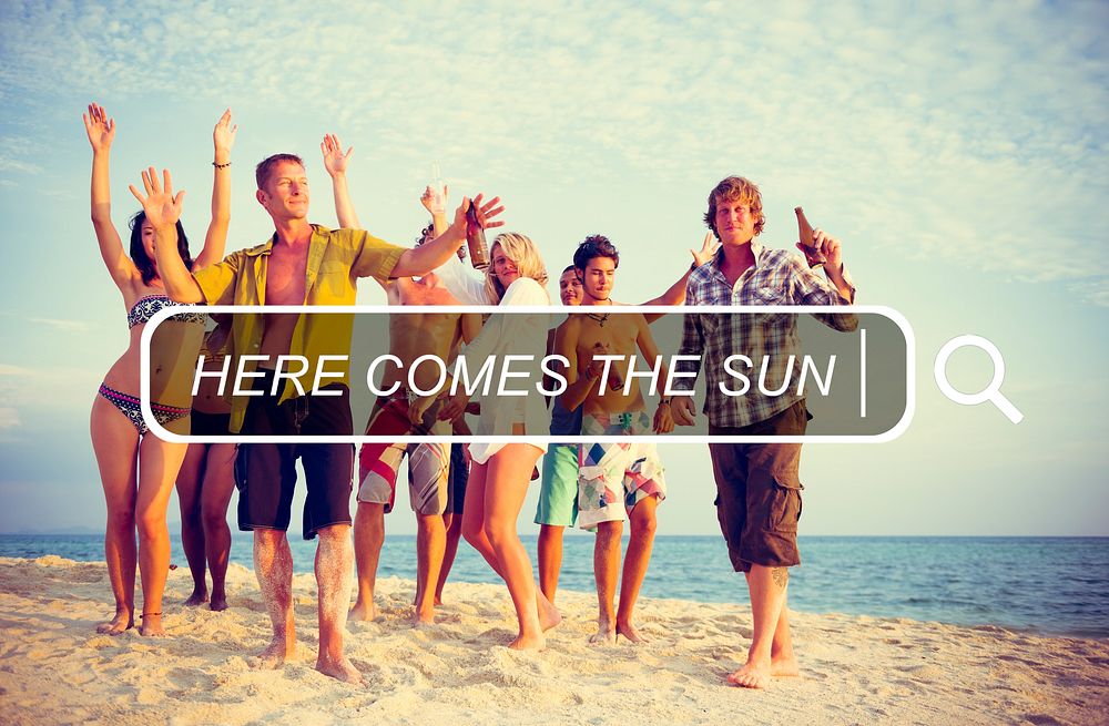 Here Comes The Sun Freedom Happiness Join Concept