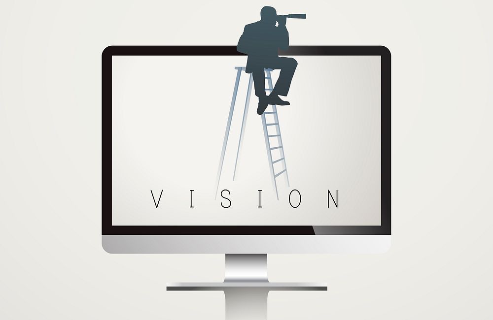 Monitor Screen Vision Word Vector Concept