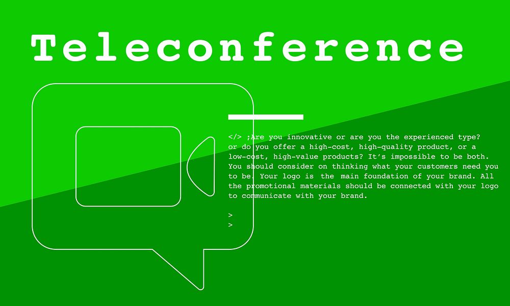 Communication Connection Teleconferrence Network Concept