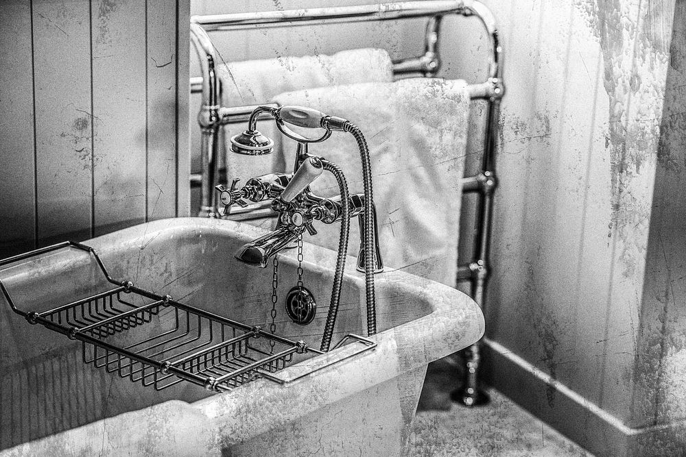 Old hotel bathtub