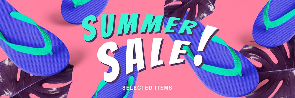 Summer sale promotion vector advertisement