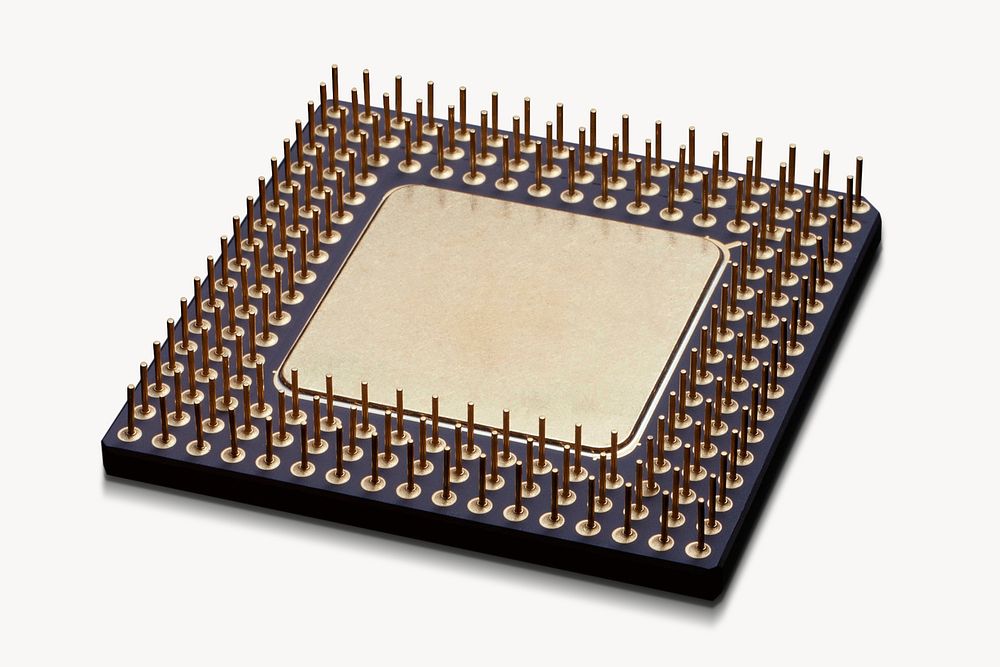 CPU processor, technology isolated image