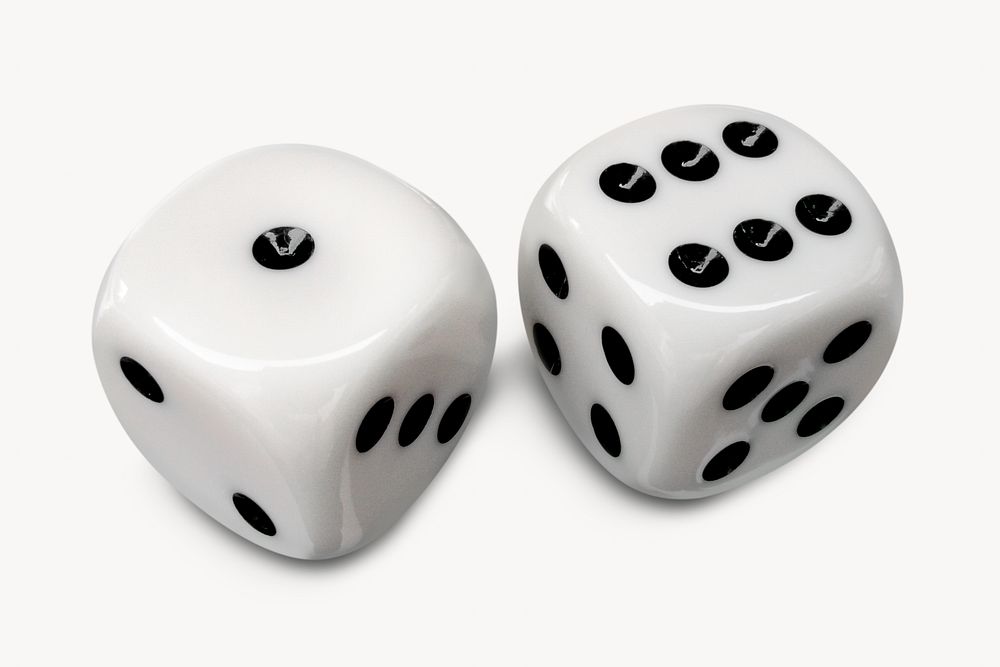 White dice, game concept