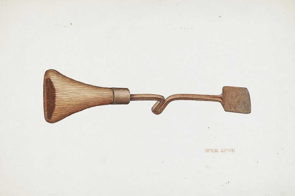 Horse Shoer's Knife (ca. 1940) by George C. Brown. Original from The National Gallery of Art. Digitally enhanced by rawpixel.