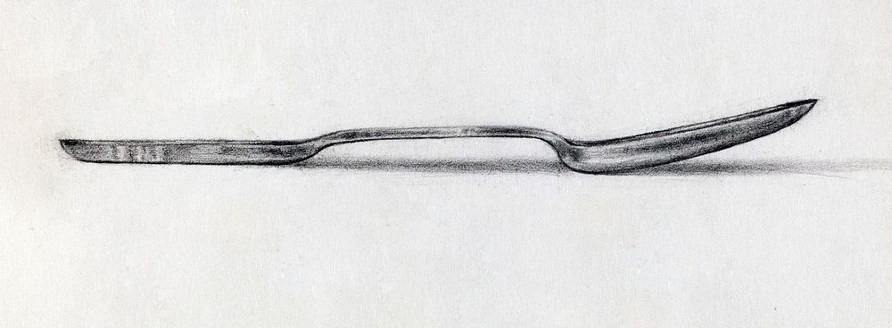Silver Marrow Spoon (ca.1936) by Alfred Nason. Original from The National Gallery of Art. Digitally enhanced by rawpixel.