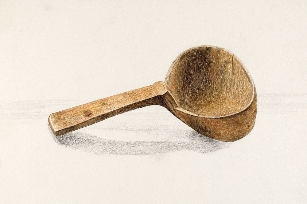 Ladle (ca.1936) by Yolande Delasser. Original from The National Gallery of Art. Digitally enhanced by rawpixel.