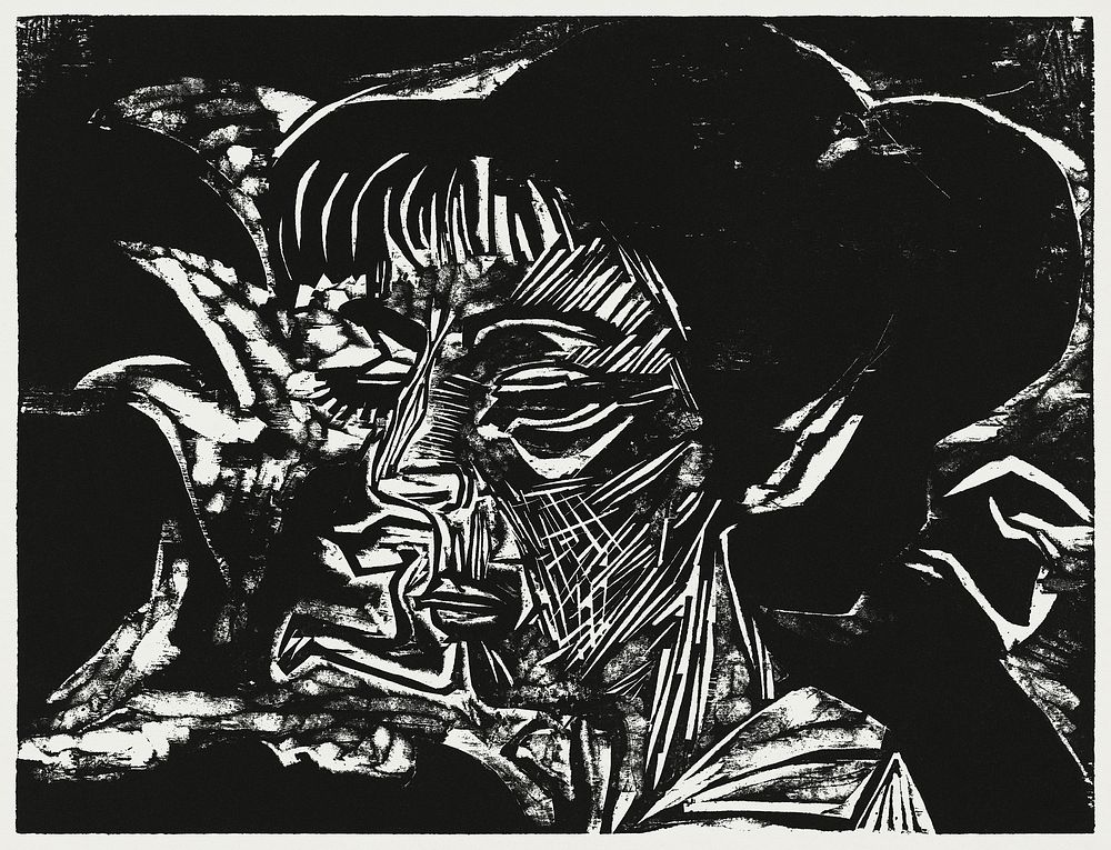 Fanny Wocke (1916) print in high resolution by Ernst Ludwig Kirchner. Original from The National Gallery of Art. Digitally…